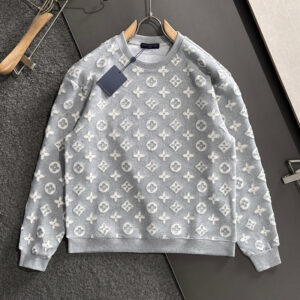 [S~XL]루이비통 모노그램 테리 자수 크루넥 스웨트셔츠