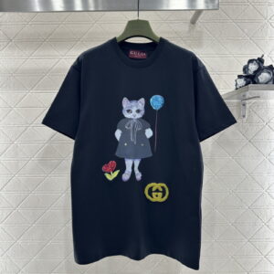 [S~L]구찌 x 요코 하쿠치 코튼 저지 티셔츠 2color