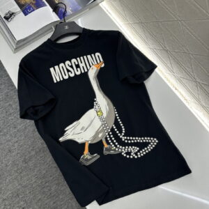 [S~L]모스키노 구스 프린트 코튼 티셔츠 2color 261E V0919 0502-3555
