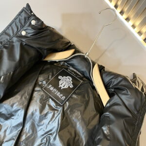 [M~3XL]크롬하츠 레더 포인트 크로스 패치 다운