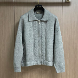 [M~2XL]로로피아나 빈티지 집업 니트