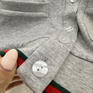 [S~XL]구찌 web 코튼 저지 가디건 843674XJHIR1160
