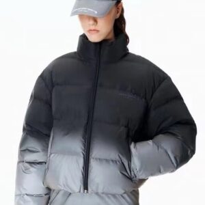 [알렉산더왕] 그라데이션 컬러 숏 패딩 점퍼