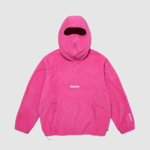 [S~XL]슈프림 폴라텍 페이스 마스크 하프 집 후드 스웨트셔츠 4color