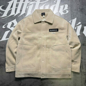 [M~2XL]발렌시아가 로고패치 빅포켓 코듀로이 셔츠 자켓 3color