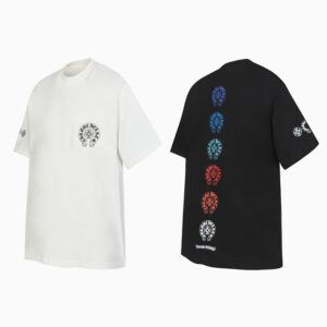 [S~XL]크롬하츠 멀티컬러 홀스슈 프린트 반팔 티셔츠 2color
