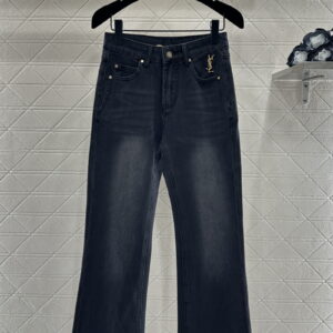 [26~30]입생로랑 YSL 메탈패치 슬림핏 부츠컷 데님 팬츠 2color