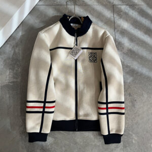 [M~3XL]로에베 램스울 안감 삼선 라인 재킷 코트