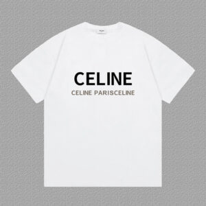 [S~2XL]셀린느 심플 레터링 로고 프린트 반팔 티셔츠 3color