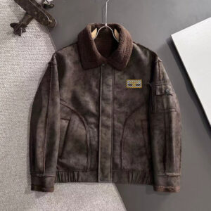 [S~5XL]구찌 로고패치 무스탕 자켓