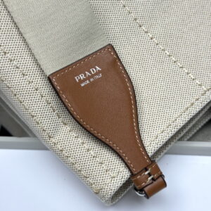 PRADA 프라다 리넨 혼방 토트백 2VG131_2CX9_F0018_V_OOO