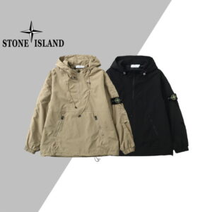 [M~2XL]스톤아일랜드 풀오버 반집업 바람막이 자켓 2color