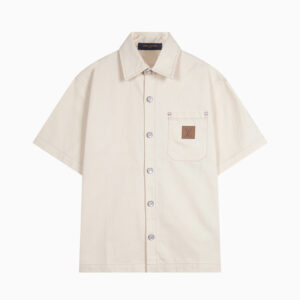 [S~XL]루이비통 Le Monde Est À Vous 데님 반팔셔츠 아이보리