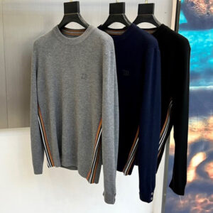 [M~4XL]톰브라운 TB 자수 사이드 스트라이프 라인 울 니트 3color