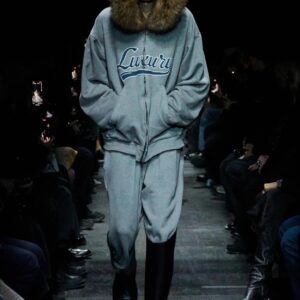 Balenciaga 발렌시아가 퍼 카라 지퍼 후드 집업 자켓 재킷 의류