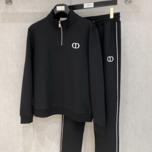 [M~3XL]디올 CD 자수 아노락 반집업 & 팬츠 세트
