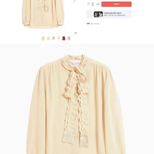 [S~XL]발렌티노 크레이프 드 신 셔츠 AB77590FET5