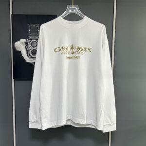 [S~XL]크롬하츠 빈티지 페인팅 그래픽 홀스슈 로고 긴팔 티셔츠