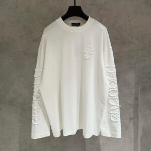 [M~2XL]크롬하츠 디스트로이드 크로스 패치 긴팔 티셔츠