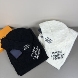 루이비통 다미에 스너그 비니 & 머플러 2color M92738 & M92755