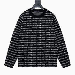[S~2XL]크롬하츠 스프라이프 레터링 로고 니트 스웨터