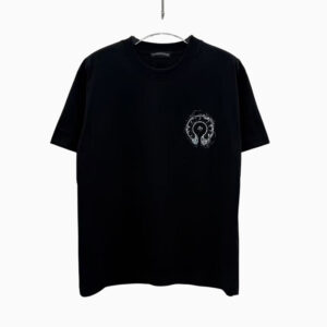[S~2XL]크롬하츠 테일러드 라운드넥 반팔 티셔츠 블랙