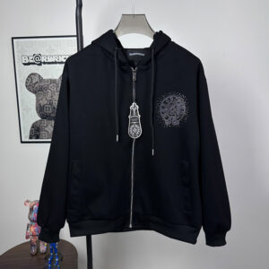 [S~XL]크롬하츠 빅 홀스슈 라인스톤 후드 집업