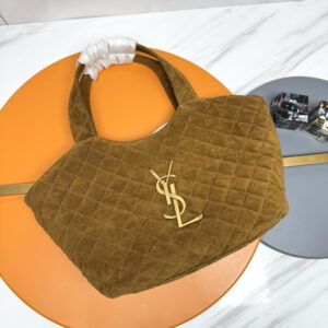 YVES SAINT LAURENT 입생로랑 퀼팅 스웨이드 소재 ICARE 미디엄백 858191AAF9P2916