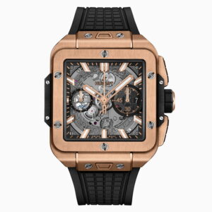 HUBLOT 위블로 스퀘어 뱅 유니코 티타늄 42MM 오토매틱 시계 821.OX.0180.RX
