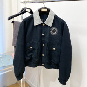 [M~3XL]루이비통 LV 서클 로고 코듀로이 크롭 재킷