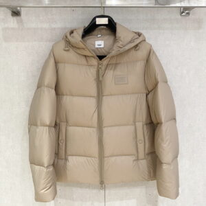 [M~3XL]버버리 레더라벨 후드 다운 패딩 자켓