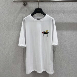 [S~L]디올 홀스 자수 티셔츠 683J624A0677_C089