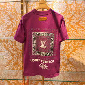 [S~XL]루이비통 LV 문양 프린팅 반팔 티셔츠 퍼플
