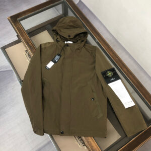 [M~2XL]스톤아일랜드 심플 후드 나일론 점퍼 브라운