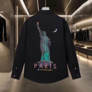 [M~2XL]발렌시아가 자유의 여신상 프린팅 셔츠