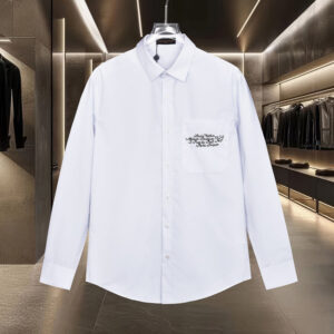[M~2XL]루이비통 레터링 자수 포켓 셔츠