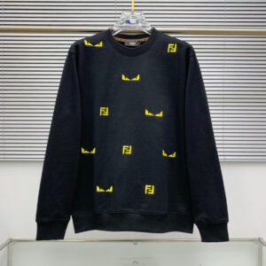 [M~2XL]펜디 몬스터아이즈 FF 자수 스웨트셔츠 블랙