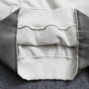 [S~XL]루이비통 데님 모노그램 빈티지 LV 패치 더티워싱 후드티셔츠 화이트