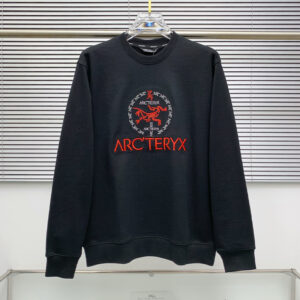 [M~2XL]아크테릭스 시조새 서클 자수로고 스웨트셔츠 블랙