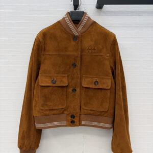 [S~L]미우미우 스웨이드 블루종 재킷 MPV996104RF0401SOOO