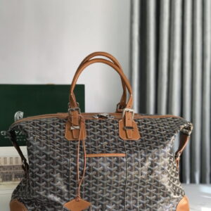 GOYARD 고야드 볼링 45 백 블랙 탄 BOWLIN045