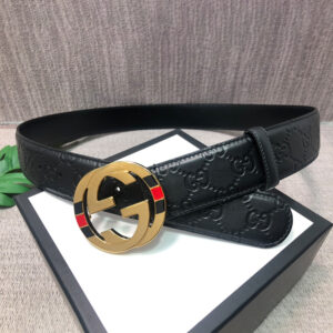 구찌 GG엠보싱 로고 3.8cm 벨트 2color