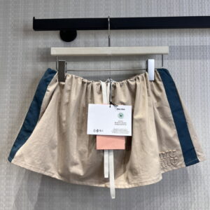 [S~L]미우미우 워시드 트윌 미니스커트 MG2638_19CT_F0D3K_S_OOO