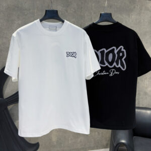 [S~XXL]디올 26SS 자수 로고 레터링 반팔 티셔츠 2color