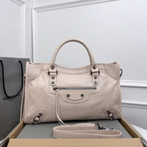 BALENCIAGA 발렌시아가 르 시티 백 미디엄 베이지 7977862AA9S9706