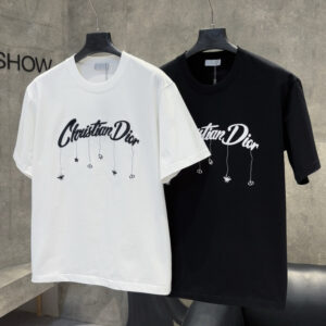 [S~XXL]디올 에크루 실크 코튼 저지 티셔츠 2color