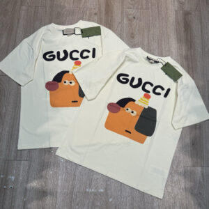 [S~XL]구찌 레 뽐므 컬렉션 강아지 그래픽 코튼 티셔츠