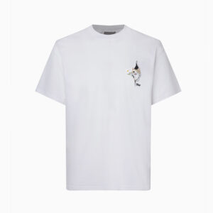 [S~XL]디올 캣 일러스트 티셔츠 화이트