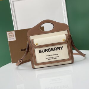 BURBERRY 버버리 미니 포켓 백 브라운 p80393611