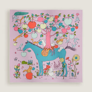 에르메스 Le Pommier Sellier 스카프 90 H004307S 07